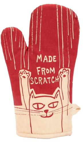 Blue Q Funny Oven Mitt, Made from Scratch. Super-Insulated Quilting, Natural-Fitting Shape, 100% Cotton