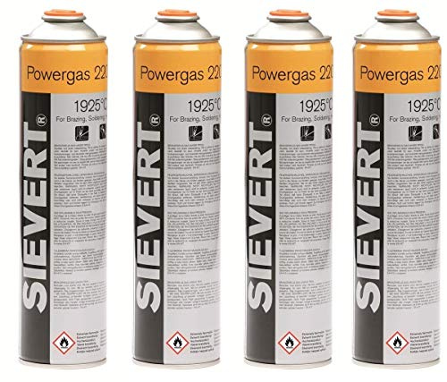 Sievert 4 x Gasflaschen Powergas