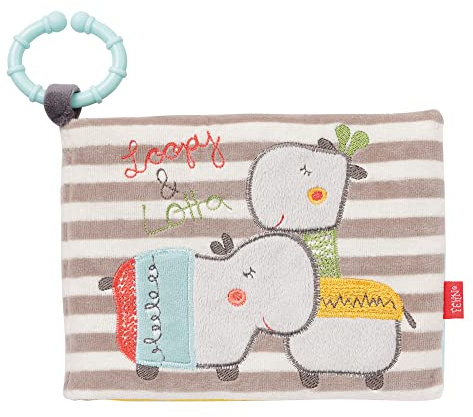 Fehn 059144 Loopy & Lotta Fotoalbum per toccare e afferrare, per neonati e bambini dalla nascita in poi, dimensioni: 20 x 15 cm