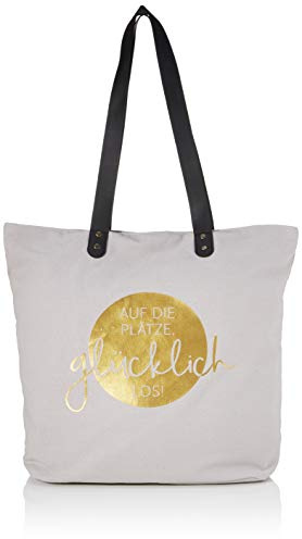 Grafik verkstad shopper linne dam väska favoritväska, GRÅ, 47,5x39x47,5 cm (B x H x T)