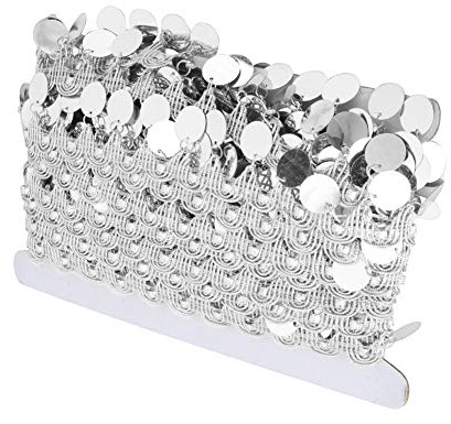 Bauchtanz Münzgürtel, 10 Meter Tassel Kette, Silber Körperschmuck für Hüfttuch Dekoration