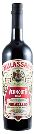 MULASSANO - Vermouth Rosso Vermouth - 18% Alcool - Origine : Italie/Piémont- Notes d'herbes & épices - A déguster en apéritif ou en cocktail - 75 cl