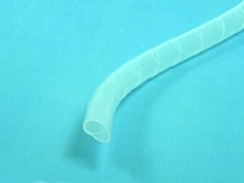 POPESQ® 5 m x Spiralschlauch 3mm - 10mm Polyethylen Weiß #A5095