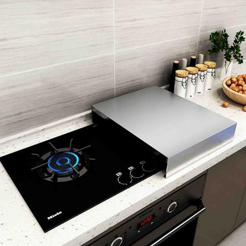 HJJKKH Stove Top Cover - Stainless Steel Stovetop Noodle Board for Cooktop RV Sink Electric Stove - L14.6 x W21.3 x H2.76