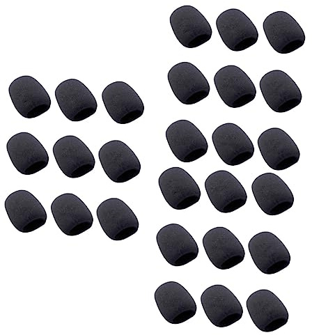 ibasenice 27pcs Microphone Filter Cover for Mic Eva Microphone Protector Windscreen for Ktv and Karaoke Scenarios