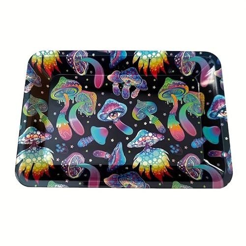 Vassoio per rollare in Metallo Premium: Grande, con Bordi Arrotondati e Chiusura Sicura, Ideale per Gli Accessori - 18 cm x 12,5 cm