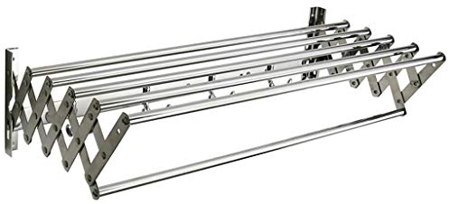 SOVORM Klappbarer Wandtrockner, ausziehbarer Handtuchhalter zum Trocknen von Kleidung, für drinnen und draußen (einfarbig 60 cm) (einfarbig 80 cm) The New