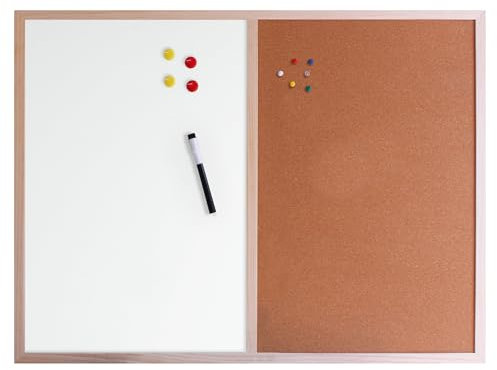 Cathedral Products Pizarra de borrado en seco y combinación de corcho, 60 x 80 cm