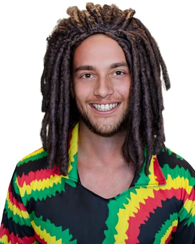 Funidelia Rastafari Perücke für Männer. Kostümzubehör für Erwachsene