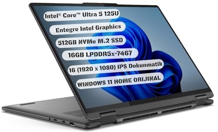 Lenovo - Yoga 7i 2-in-1 16 2K Touchscreen Laptop - Intel Core Ultra 5 125U with 16GB Memory - 512GB SSD - Storm Grey 83DL0000US
