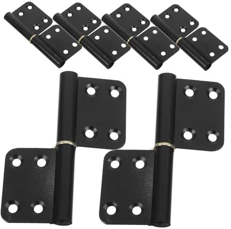 FOYTOKI Removable Lift Off Hinge for Bathroom Door Replacement Detachable Flag Hinge Shower Door Aluminum Fit for Internal