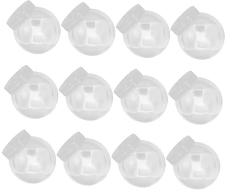 Garneck Selbstgemacht Schneekugel Bastelset 12 Stück Transparent Kunststoff Befüllbar Mit Schraubdeckel Für Bastelideen Und Geschenk