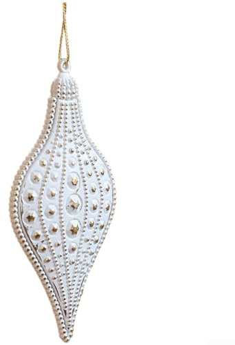 Colgante de copo de nieve de plástico mate vintage para árbol de Navidad y decoración de temporada con estilo artístico festivo (G)