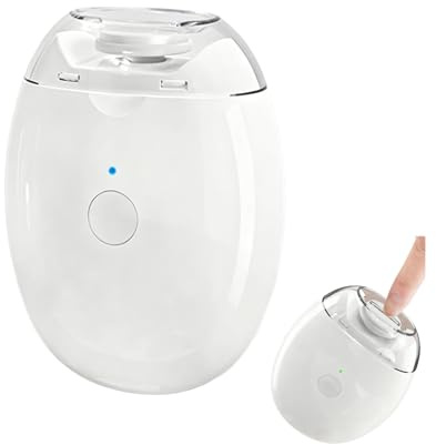 Electric Nail Grinder, Automatic Nail Trimming, Quiet - No Debris Flying Electric Nail Clipper with LED Light & 3 Speeds for Toenails Fingernails Grooming