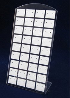 Yudu 3 stück Ohrringhalter Schmuckständer Ohrringständer für Ohrringe Ohrstecker mit 72 Löcher weiss(M-TW72)