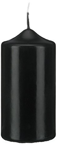12 Spitzkopf Stumpen Kerzen Schwarz 80 x Ø 40 mm, Kerzen in Cellophan, KOPSCHITZ Qualitätskerzen in RAL Qualität Made in Germany, Kerzen, Anlass, Advent, Weihnachten, Festtag, Festtagskerzen