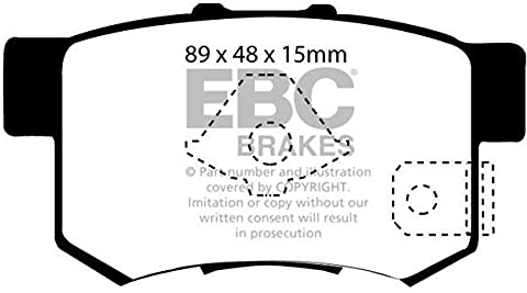 EBC Brakes DP61193/2 Greenstuff Garniture de Frein Série 6000