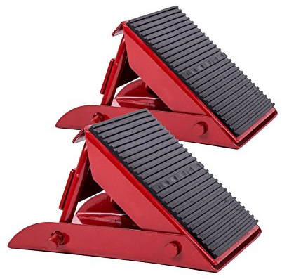 2er Set Mini Unterlegkeil klappbar 1000 Kg Rot