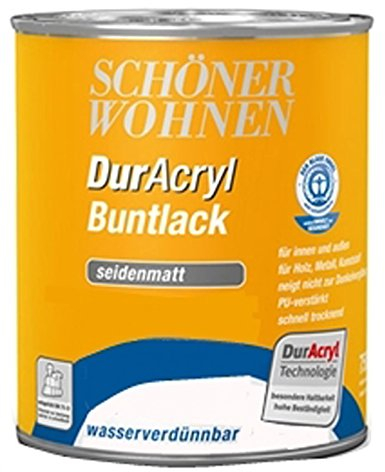 Schöner Wohnen Lack Farbe Ral 5010 Enzian-blau 375 ml wasserverdünnbar Bowatex