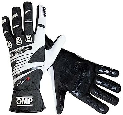 OMP OMPKK02743E076S Guantes, Negro/Blanco