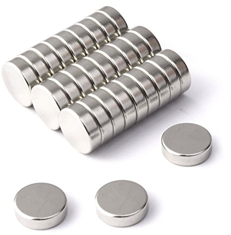 BTLIN Neodym Magnet Små, Starka Liten Rund Magneter för Kylskåp, whiteboard, kontor, Hantverk, 8x2 mm 60 Stycken