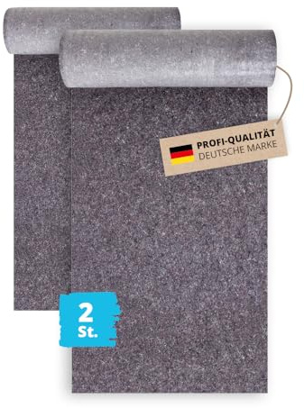 Alfa Maler Abdeckvlies 2 Stück 1 m x 50 m mit 240 g/m² Oberflächenschutz extra saugfähig und feuchtigkeitsundurchlässig, Malervlies, Schutzvlies, Maler und Heimwerker