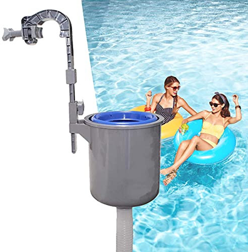 ZhiLianZhao Oberflächenskimmer, Automatische Wandmontage Pool Oberflächenfilter, mit Einfach Bedienen, für Tägliche Pflege Sauberes Schwimmbad