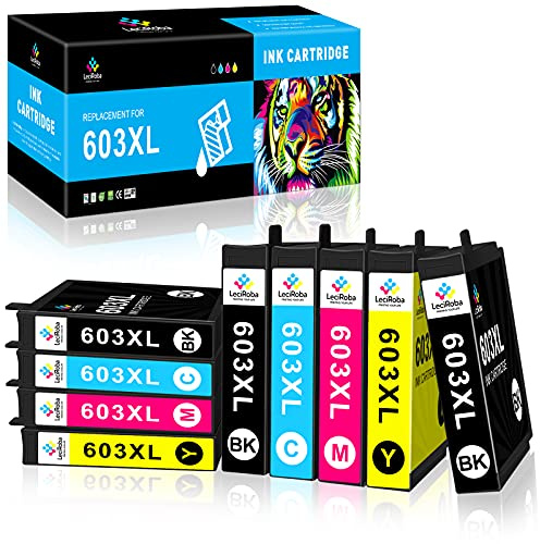 LeciRoba 603xl Ersatz für epson druckerpatronen 603 und epson 603xl Multipack für Epson XP 2100 XP 2150 XP 3100 XP 3150 XP 4100 XP 4150 Workforce WF 2810 WF2820 WF 2840 WF 2850 WF 2870 (9PACK)