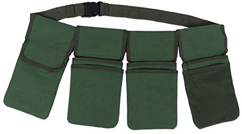 Gartenwerkzeugtasche, Praktische Mutifuctional-Segeltuch-Gürteltasche, Hängetasche, Gartenwerkzeug-Organizer mit 4 Taschen, Große Kapazität, Tragbarer Gartenwerkzeug-Kit-Halter, für die Gartenarbeit,
