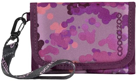 coocazoo Geldbörse, „Cherry Blossom“, rosa, Portemonnaie mit Sichtfenster innen & außen, Münzfach & Kartenfächern, Klettverschluss, ab der 3. Klasse