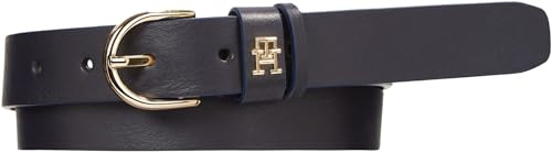 Tommy Hilfiger Damen Gürtel Essential Effortless 2.5 Ledergürtel, Mehrfarbig (Space Blue), 75