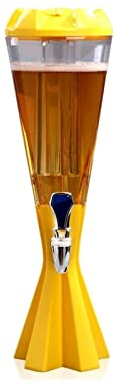 Dispensador de Torre de Cerveza Dispensador de bebidas con torre de cerveza de 3 litros con tubo de hielo y luces LED Dispensador de cerveza for fiestas en la cocina Torre Cerveza/Dispensador Bebidas