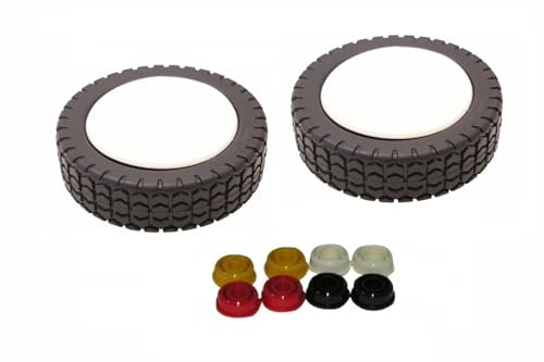 2x SECURA Rasenmäher Rad (150mm Ø) Ersatzrad kompatibel mit Benzin-Rasenmäher Universalrad