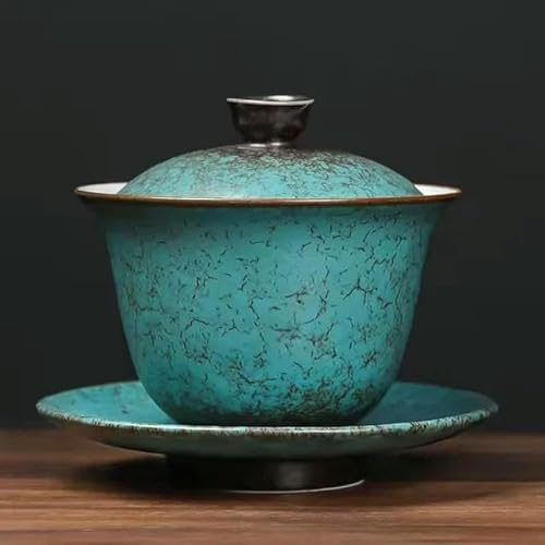 LAMPPE Ceramica Sancai Gaiwan Cinese Retro Zuppiera da tè di lusso Teaware Tazza da tè Kung Fu Tazze da tè Home Decor Porcelanas Tazze da tè