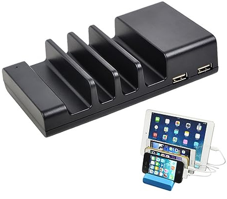 Base Supporto Telefono 4 Porte USB in Plastica 220 V per Smartphone