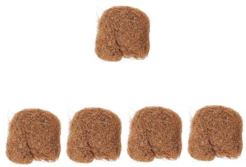 Yardwe 5stücke Kokosfaser Mulchmatte Für Pflanzen Atmungsaktive Abdeckung Unkrautbekämpfung Und Pflanzenpflege Kokosfaser Für Töpfe Und Garten Tierischer Schutz Für Pflanzen