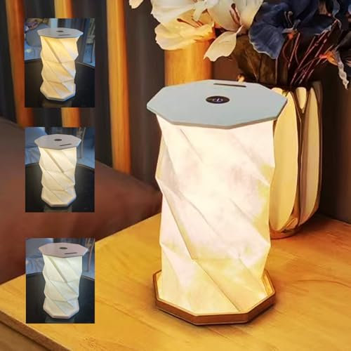 Neioaas Folding Book Lamp,Magnetic Portable Night Light,Dimmable Book Light for Reading,USB Rechargeable Table Lamp LED Paper Lamp,Christmas Gifts for Bedroom,Travel,Living Room