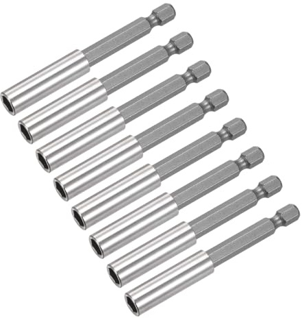 sourcing map 8pcs 1/4 Inch Hex Shank by 3 Inch Magnetic Bit Holder Extension, Quick Release Screwdriver Drill Power Tool