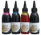 ink-j Tank-Tinte 104-115, kompatibel mit Epson Ecotank, Pigmenttinte, 4 x 100 ml, Schwarz, Gelb, Magenta, Cyan, lebendige Farben, Made in Italy