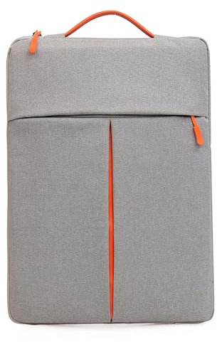 Laptop Bag Protective Padded Sleeve Case Portable Computer Handbag, Compatible with Apple MacBook Air Pro 15.3 15.4 16, Acer Asus Amazon Dell Microsoft Notebook Chromebook Ultrabook (Grey, 15/16)