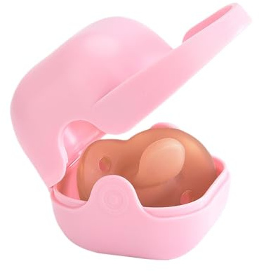 Schnulleretui – beruhigende Brustwarzenbox | Schnullerbehälter | Nippelschnuller Beißring Schutzbehälter | Baby-Schnullerbox | Schnuller-Brustwarzenhalter Behälter Boxen tragbar Reise, rose,