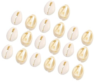 YOSADIER 20 Stück Natürliche Kleiner Muschelornamente Leicht Muschelhalsketten Selbstgemacht Materialien Für Schmuckherstellung Strand Look Armbänder Ohrringe Party