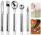 YIHAOH 5 Pieces Multifunctional Enleve Trognon Pomme, Stainless Steel Cuillère Parisienne, Cuillère à Boule de Melon pour Découper Une Large Gamme de Fruits et Légumes, Yaourt Glacé, Salades