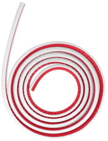 DIYEAH Moulure Adhésive Flexible PVC Mètres Calfeutrage Auto Adhésive pour Sols Escaliers Coins et Design Quart de Rond Durable et Prévient Lhumidité
