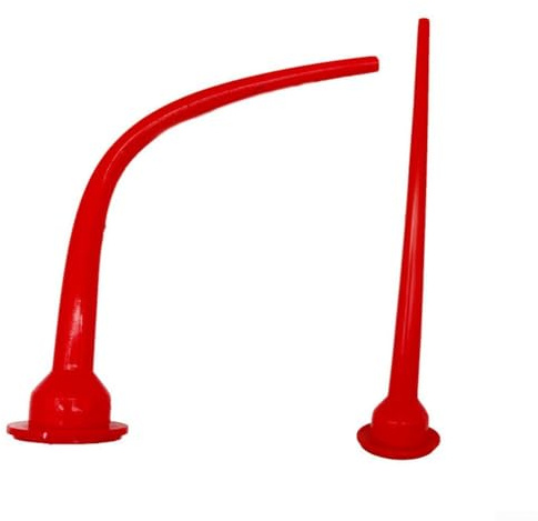 2pcs Reusable Caulking Nozzles 30cm Long Red Sealant Applicator Tips for Kitchen Bathroom Sealing Joints Windows Doors Water Tanks Repair Tools