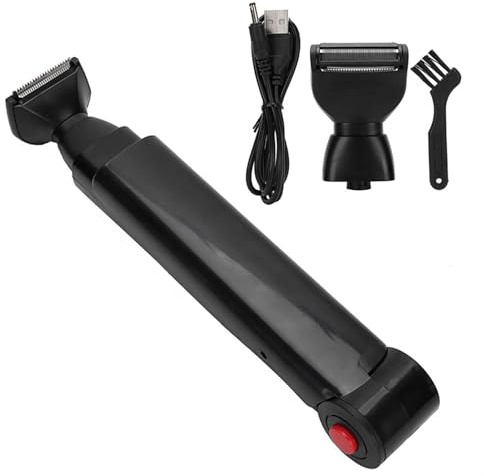 Genérico Electric Back Harrasier | Pelos de espalda, electricidad de nuestra navaja de navegación de la navegación de vehículos, se afeita el cuerpo plegable con mango ergonómico para hombres, mujeres