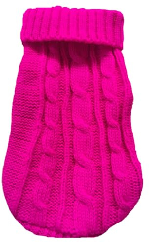 Generisch 2026 Extra Small Knitted Jumper for Chihuahuas, Teacup Cats, Suitable for Little Girls Boys, Winter Puppy Cats, Length 41 cm (Size No. 16) (K, 41 x 25 x 1 cm)