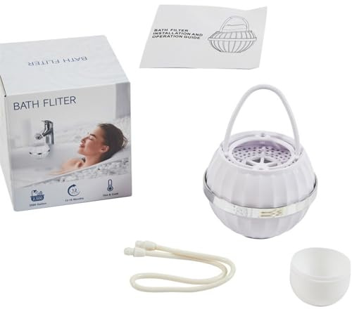 Filtro de agua de filtración de 8 capas eficiente para tina, grifo de bañera portátil para ducha