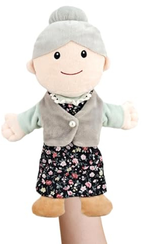 Handpuppe Spielzeug - 30cm Theaterzubehör | Familienshow Kuschelweich Hautfreundlich | Geruchsfrei Sicherer Stoff Kinderfotos Basteln Interaktives Spielzeug Geschenk Eltern Lehrer