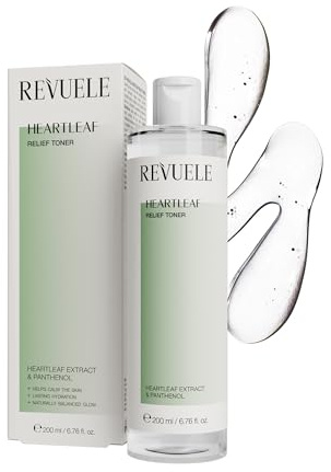 REVUELE Tonico Lenitivo Viso con Houttuynia – Calmante e Riequilibrante, Idrata a Lungo e Ripristina il Comfort Cutaneo, Pelle Fresca, Nutrita e Bilanciata, Formula Delicata, 200 ml